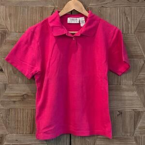 Talbots Women's Pink Polo Shirt Pink Size SP